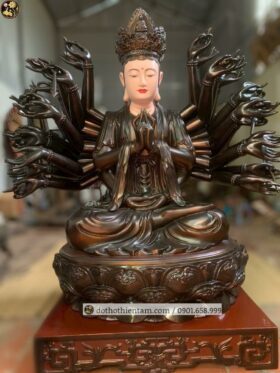 Tượng Phật Mẫu Chuẩn Đề sơn giả cổ